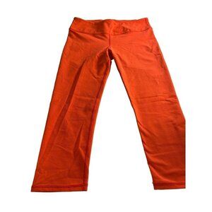 Fabletics Womens Orange Stretch Fitness Workout Capris Size S Please See Measure